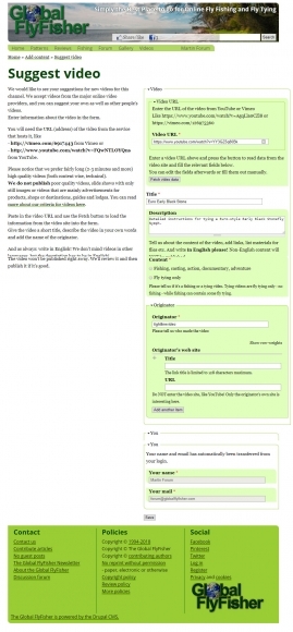 The user's form The user's form