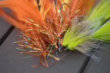 A bunch of pike flies