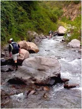 User submitted picture: Vadeando el Rio Molina, 