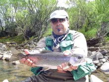 User submitted picture: Rainbow trout caugth with...